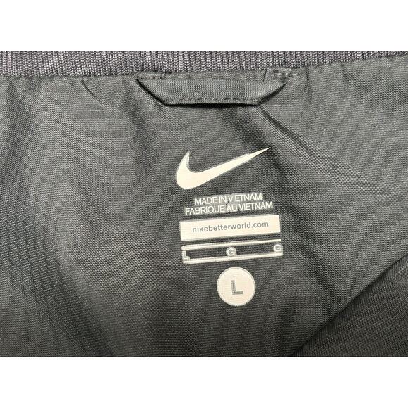 Nike Jacket Mens Large Gray Windbreaker Full Zip Reflective Stripe 404561-010 - Picture 3 of 7